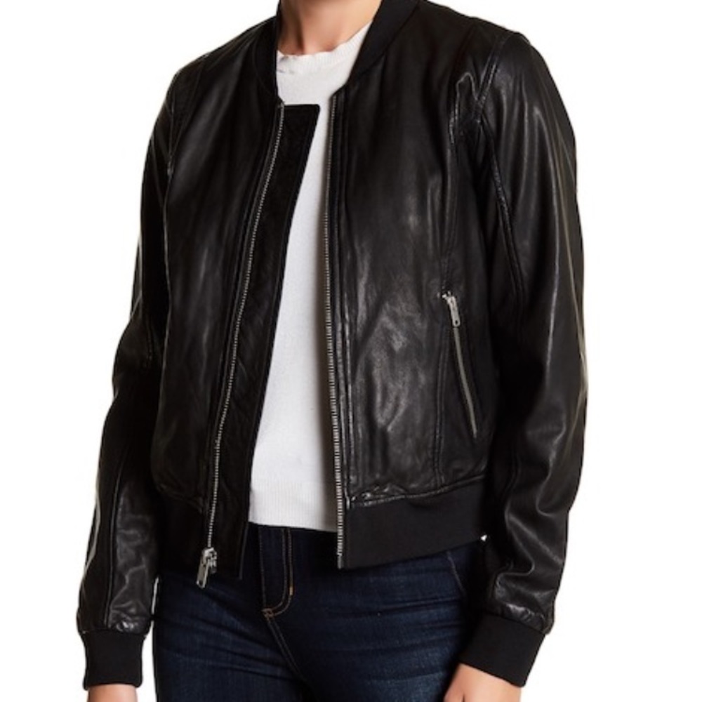 Leather Jacket Marc New York Andrew Marc XL Black - Picture 1 of 7